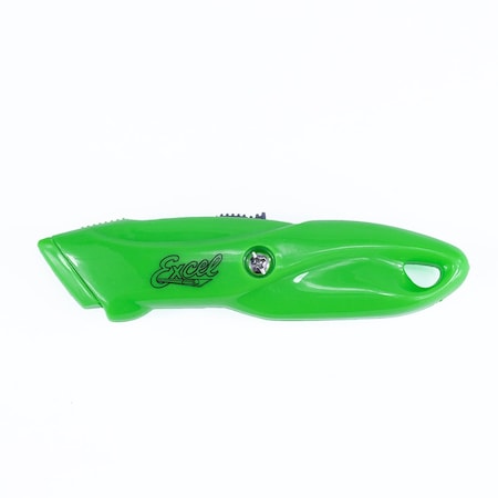 Excel Blades Retractable Plastic Utility Knife, Safe Box Cutter, Asst. Colors, 6pk. 16870